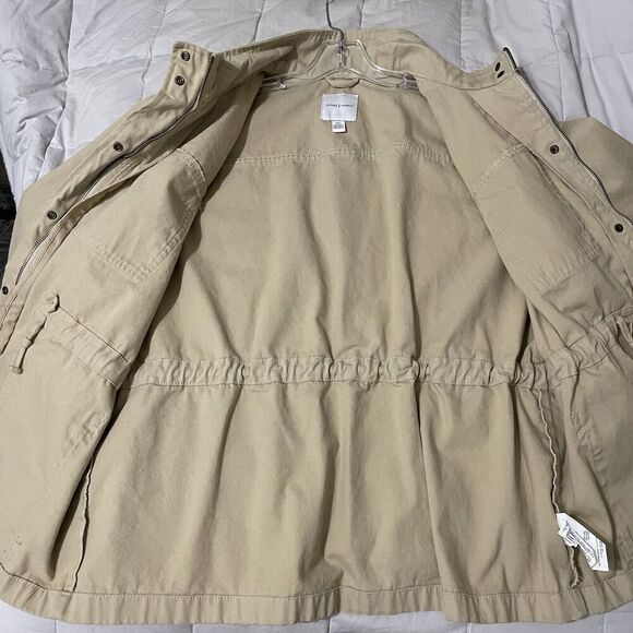 Vintage America 100% Cotton Canvas Anorak Jacket XXL Women Tan Barn Chor… - Picture 4 of 10
